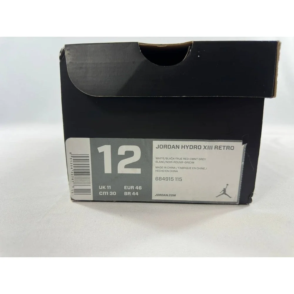 Nike Air Jordan Hydro XIII 13 Retro Flint Grey Slides 684915-115 Men's 12